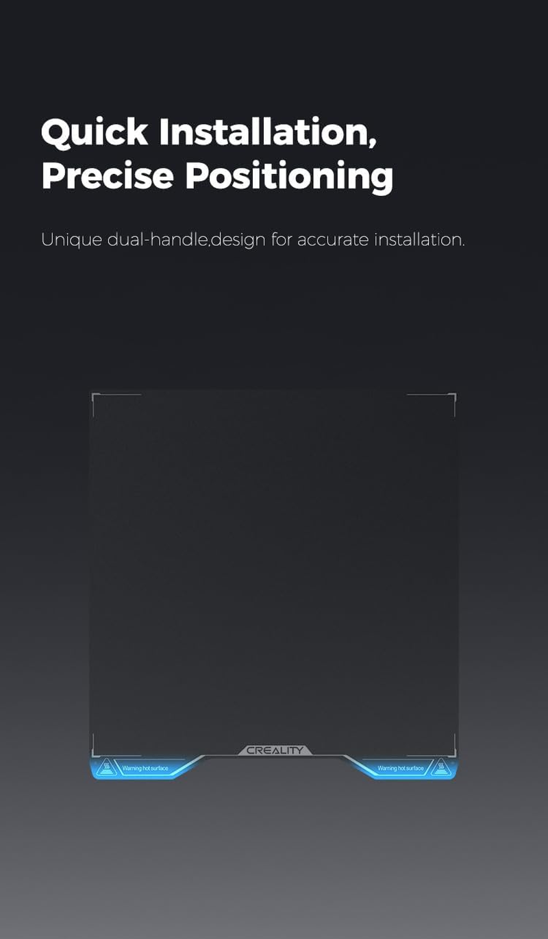 Creality Hi Epoxy Resin Build Plate (280 * 265Mm), without Magnetic Flexible Steel Plate, Excellent Adhesion, High Flatness, 3D Printer Platform for Creality Hi