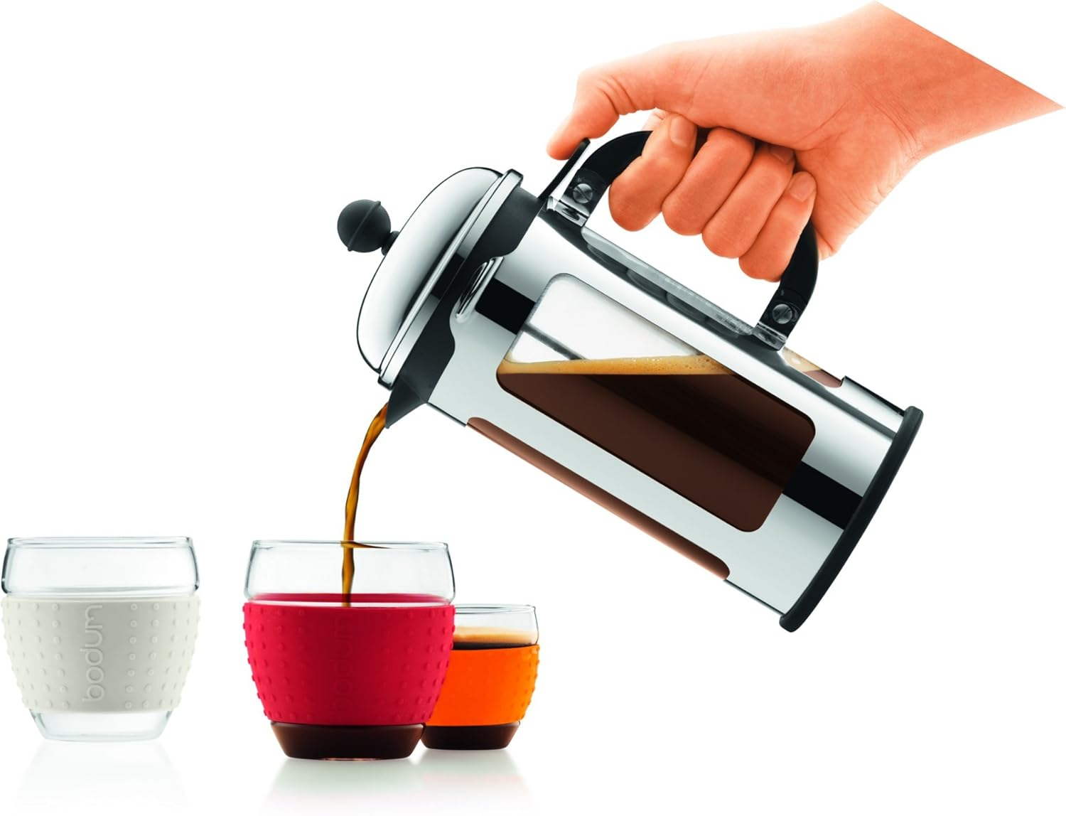 BODUM Coffee Maker French Press, Chrome, 11170-16 12 Oz.