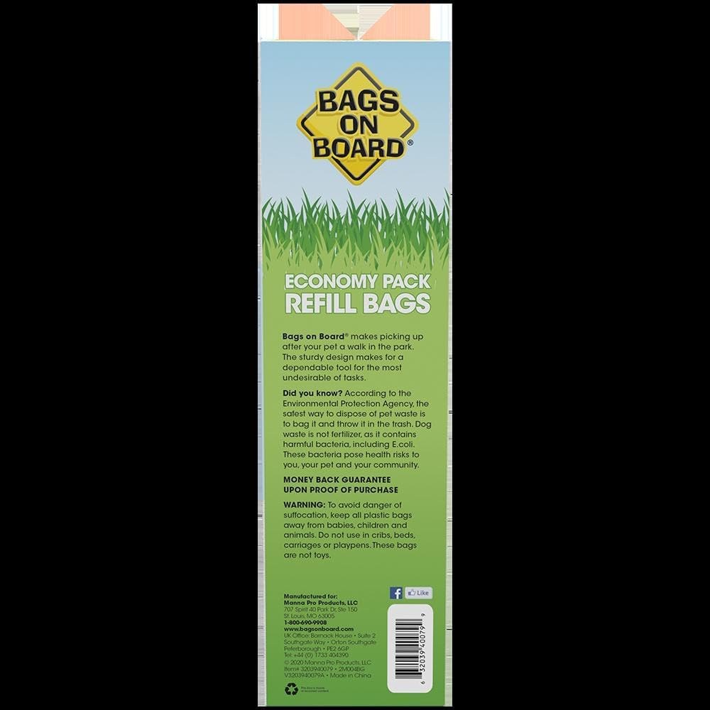 Bags on Board Dog Poop Bags | Strong, Leak Proof Dog Waste Bags | 9 X14 Inches, 315 Multi-Colored Bags image number 6