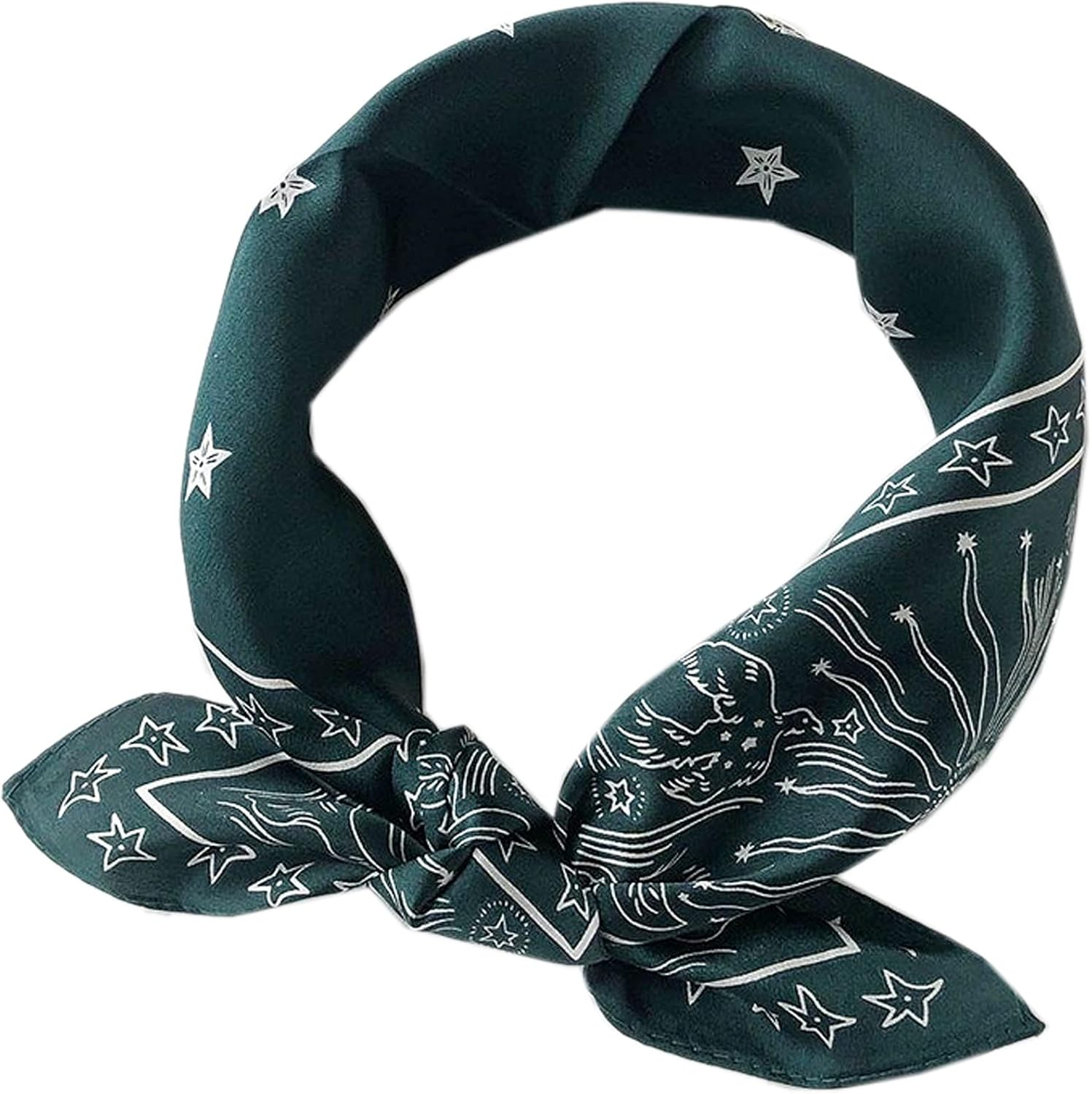 100% Real Mulberry Silk Square Scarf,Lightweight Neckerchief Head Scarf Scarves Bandanas Hair Scarf Neck Scarf for Women/Men - 5301_03 image number 5
