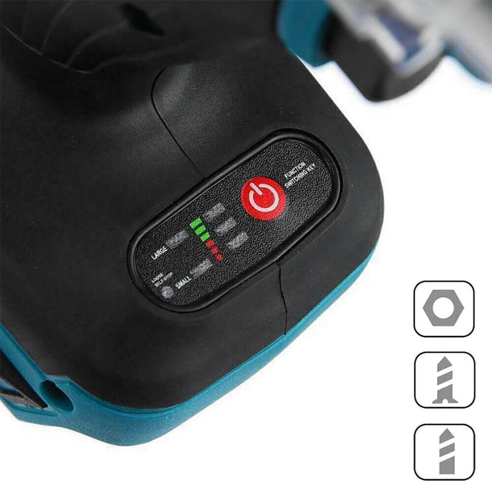 Tootoo 1/2" Cordless Impact Wrench Driver Brushless Rattle Gun for Makita 18V Battery image number 2