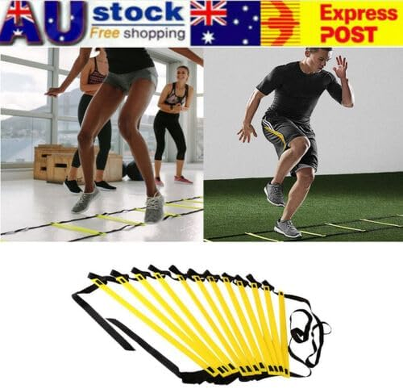 SPPHOENIX 7M Agility Speed Ladder for Sports Training - Soccer, Football, Fitness Trainer with Adjustable Rungs, Carry Bag Included image number 4