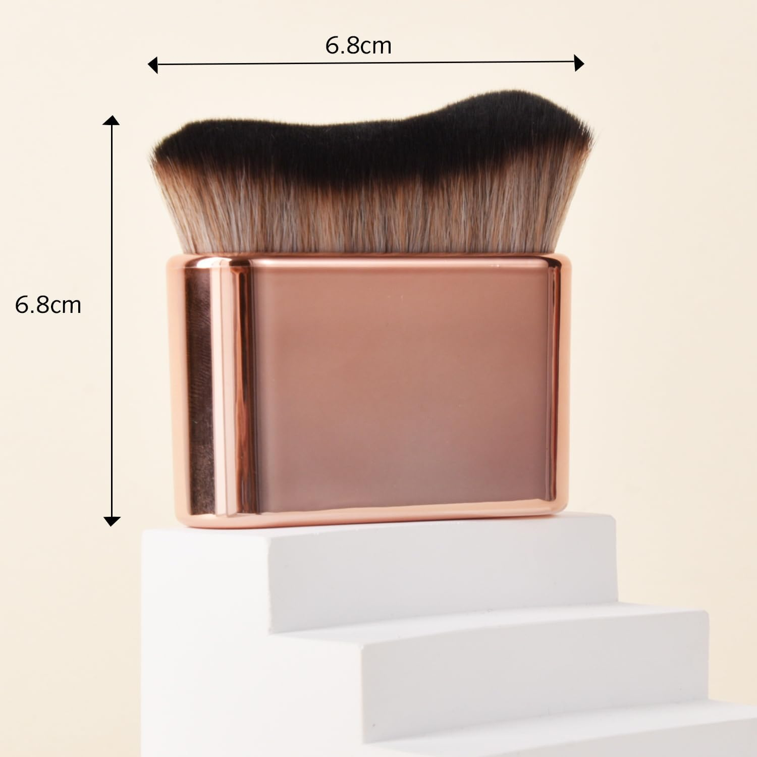 Self Tan Brush Portable Self Tanning Brush Soft Brush Self Tanner Face Brush for Body & Leg Makeup（Rose Gold） image number 5