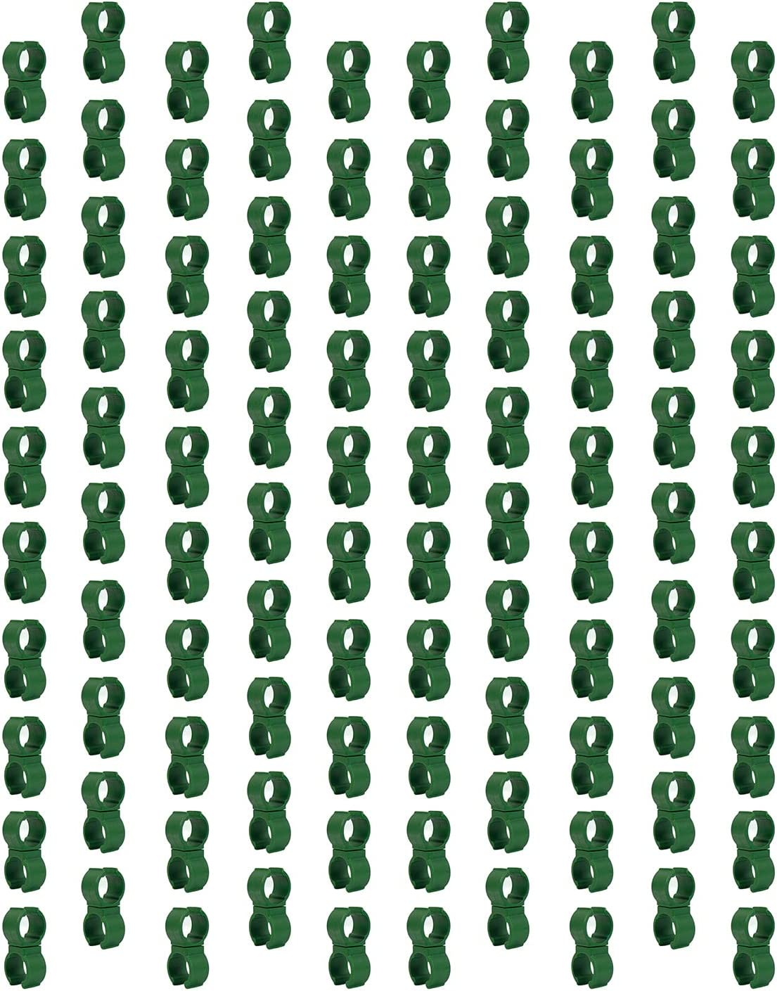 50X Plant Trellis Cane Connector, Climbing Rattan Stent Accessories Plant Connector Stake Clip for Garden Orchard Tomato Cage 11Mm (7/16 Inch)