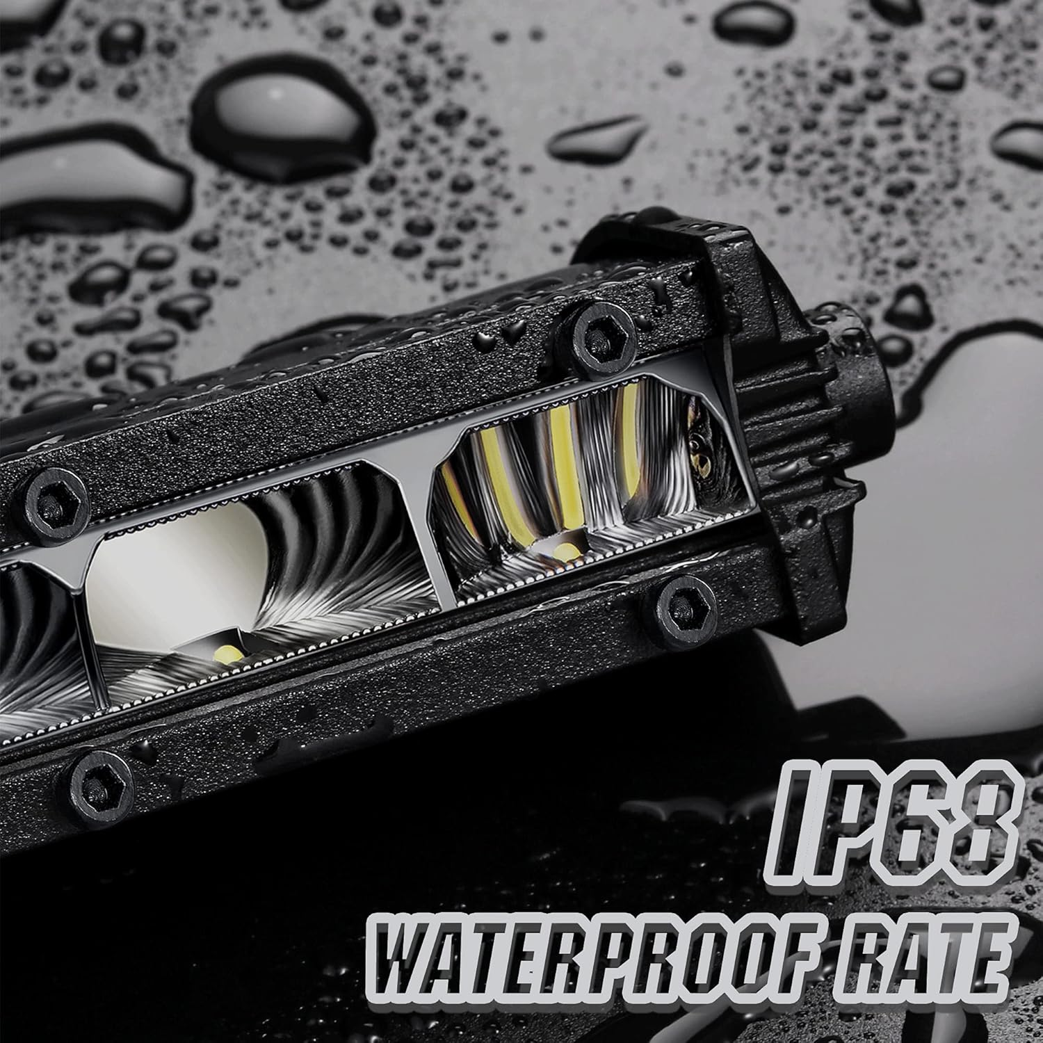 HOZILIFE 6 Inch Slim LED Light Bar Pods Small Spot Flood Offroad Driving Fog Work Single Row LED Light Bar for Truck ATV UTV Boats,1Pcs image number 2