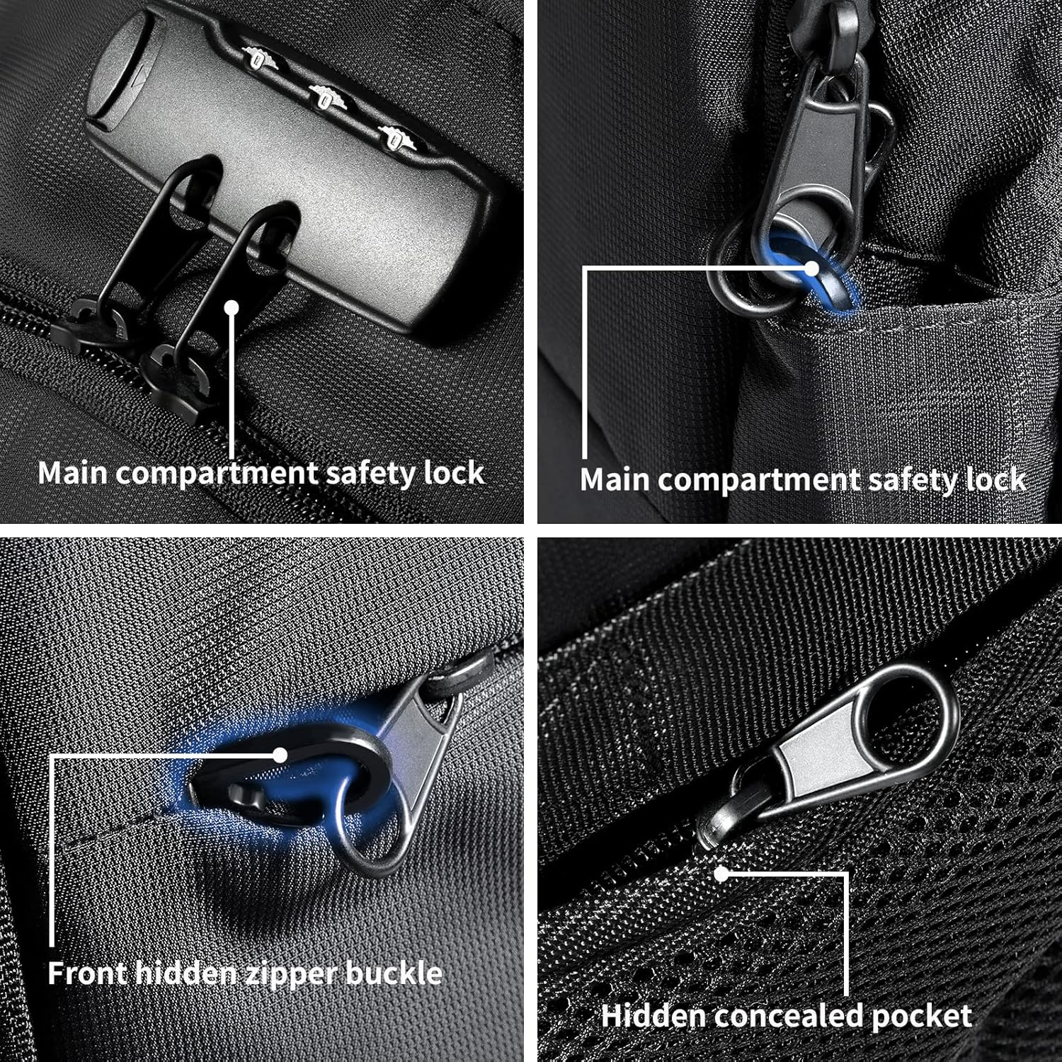 Tzowla 35 Liter anti Theft with Tracker Tag and USB Charging Port Laptop Backpack image number 6