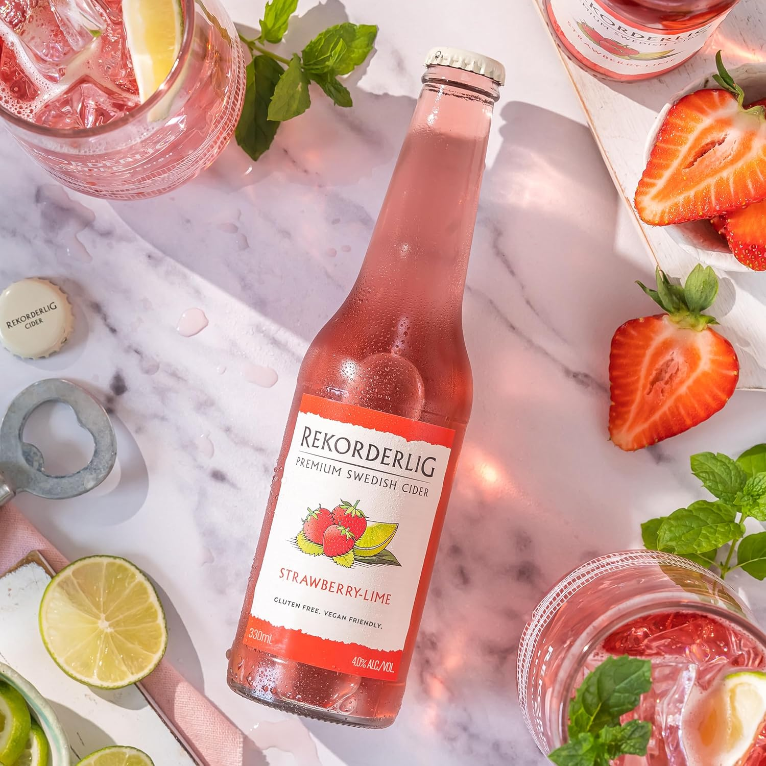 Rekorderlig Strawberry & Lime 330Ml Bottle, 24 Pack image number 4