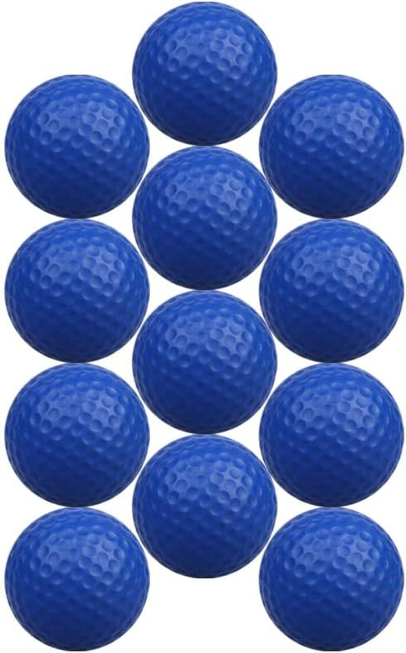 12 Pcs Foam Golf Practice Balls,Mini Golf Stress Ball,Golf Squeeze Balls Colorful Golf Foam Balls, Solid Rubber Golf Training Balls,Soft Foam Golf Balls for Indoor or Outdoor Backyard