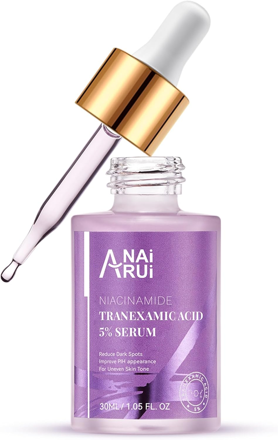 ANAI RUI 5% Tranexamic Acid Serum with Niacinamide, Kojic Acid, Arbutin, Reduce Dark Spot, PIH, for Uneven Skin Tone 1Fl.Oz image number 6