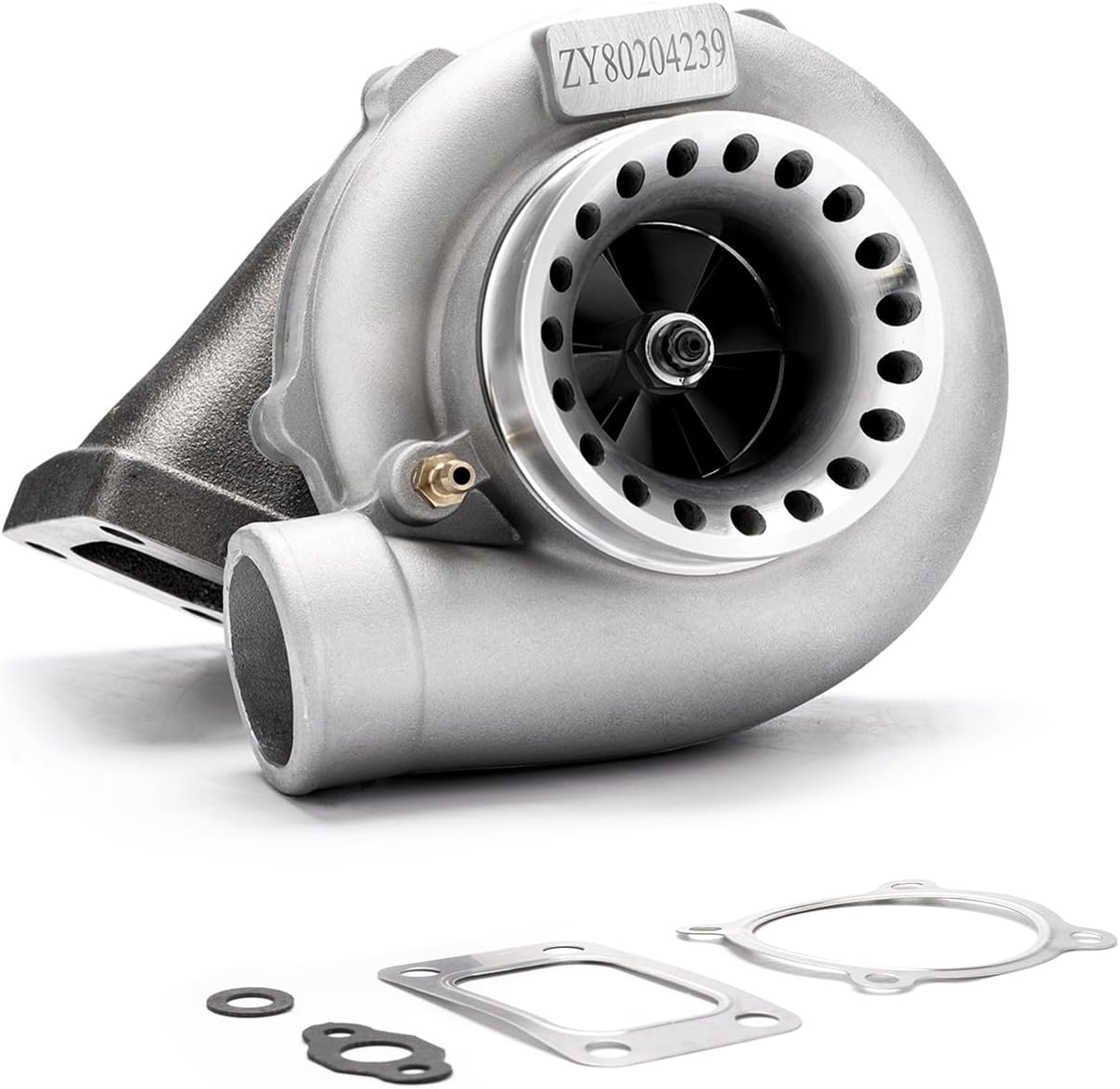 Maxpeedingrods New GT35 GT3582 Turbocharger Anti-Surge Compressor AR.70/63 600HP, Universal Turbocharger External Wastegate T3 Flange for 2.5L-6.0L Engines Water + Oil Cooled image number 3