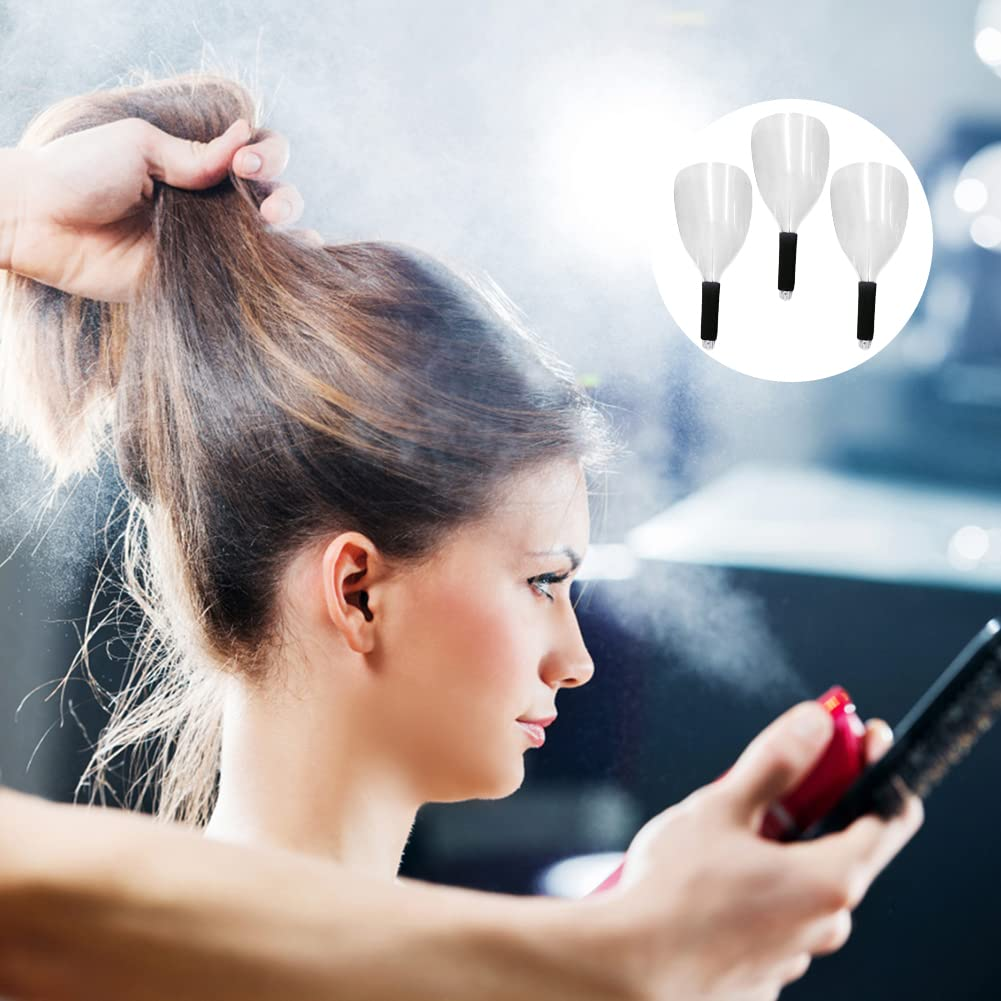 3Pcs Face Shield for Hairspray,Plastic Pro Barber Faces Shield,Handheld Hairspray Face Shields,Reusable Faces Protective Cover for Hairdressing Hair Stylist Cutting Dust Makeup Protector (Color:Clear) image number 5