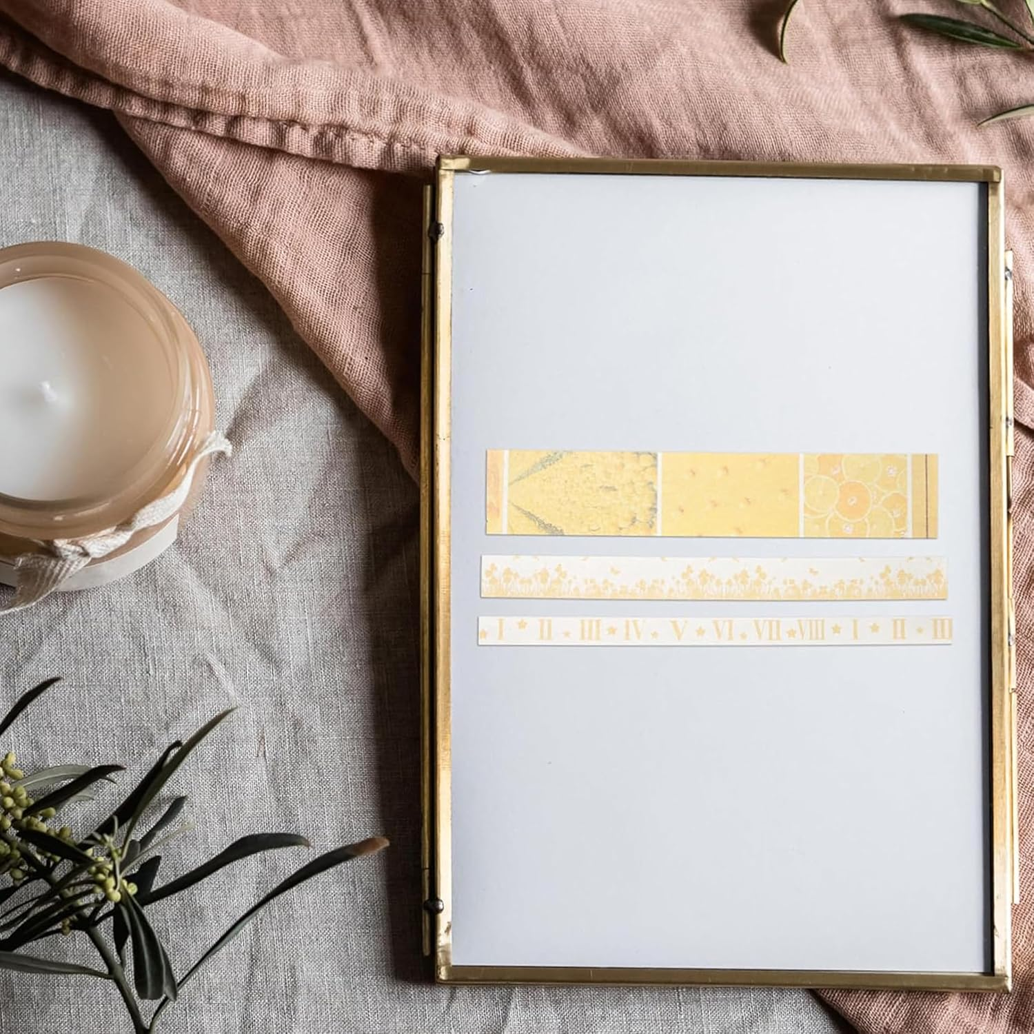 Decorative Washi Tape Set, 20 Rolls, Vintage Style for Crafts, Journals, Scrapbooks image number 3