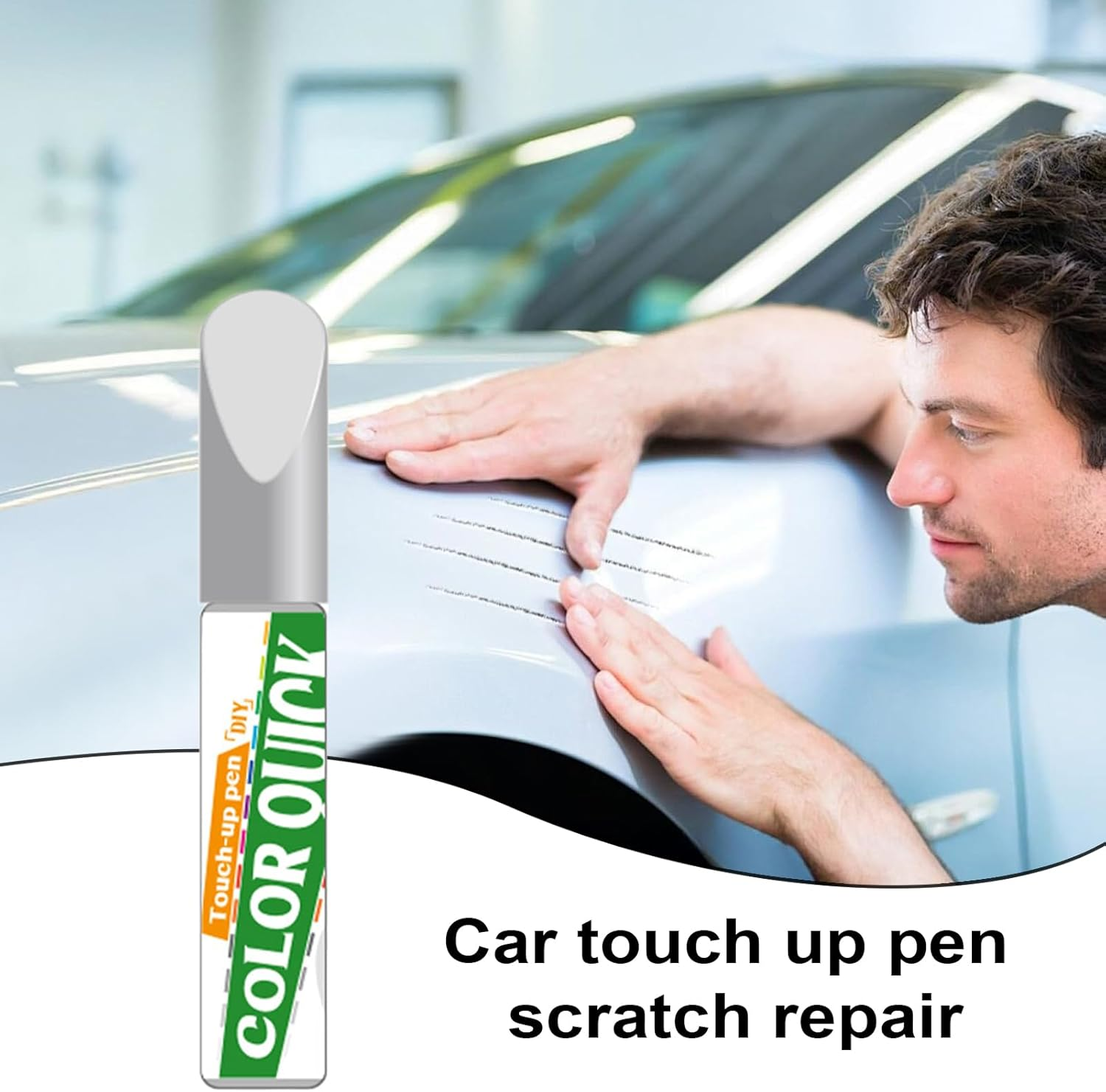 Scratch Pens for Cars, Car Paint Scratch Pen Color Exact Match, 12Ml Quick Fix Care Remover for All Car Colors Blemish Rim Exterior Wheel