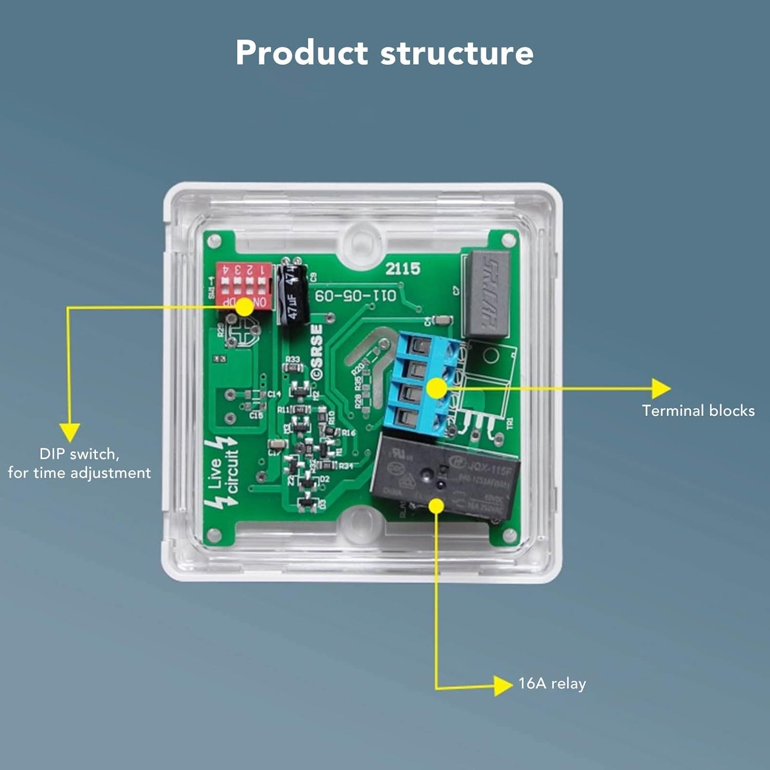 Timer Switch Panel, 2 Minutes to 2 Hours Time Setting Countdown Power off Switch, Touch Switch for Corridor Household Appliances, 220 V image number 4