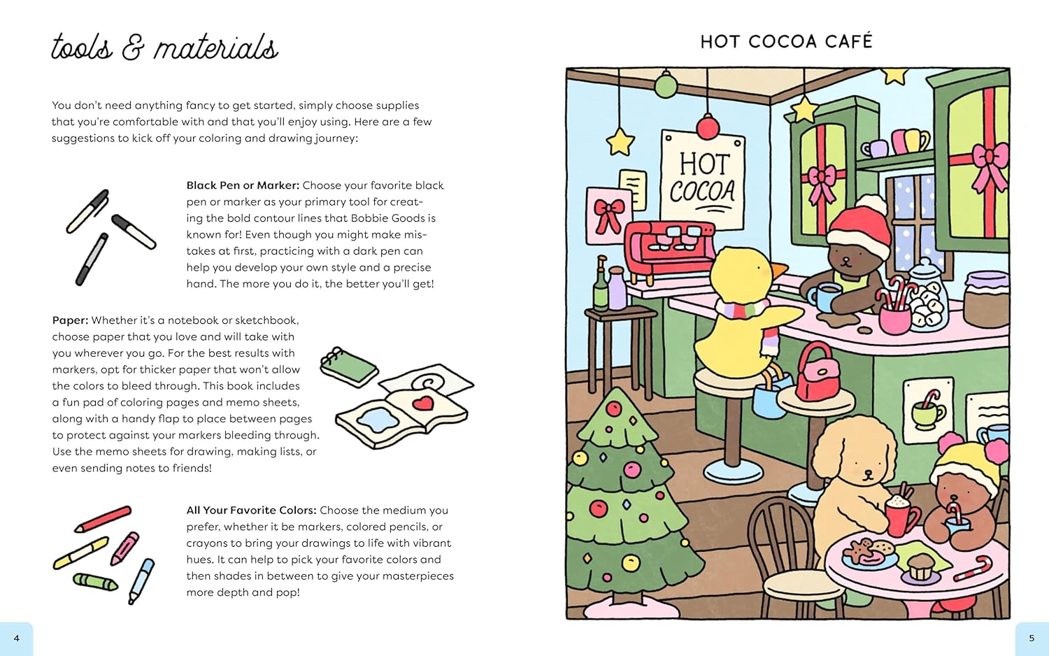 Bobbie Goods Cozy Coloring & Drawing: with a Bonus Coloring Pad