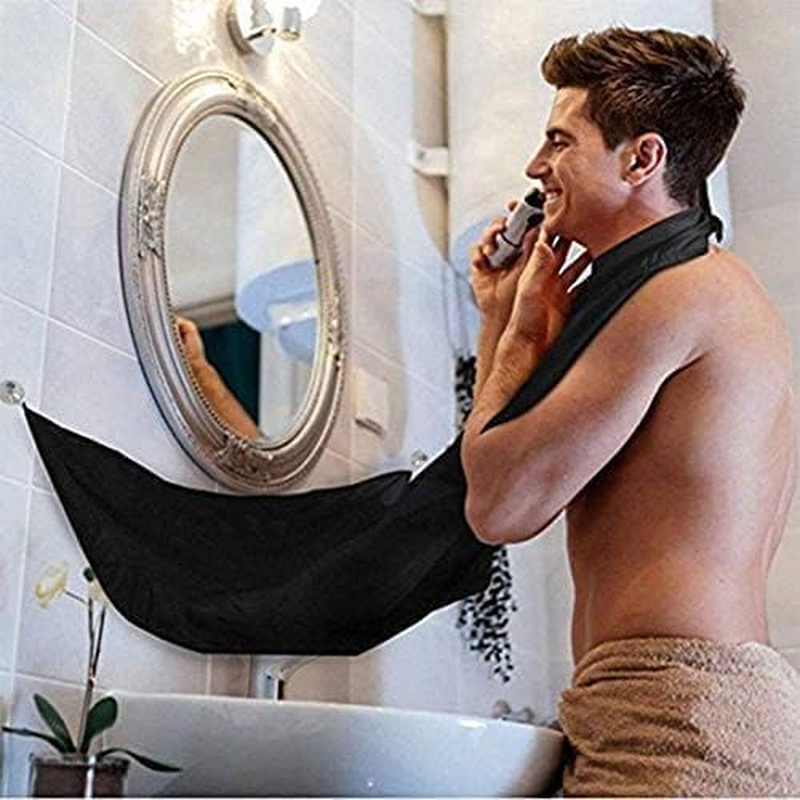 Emapoy Beard Bib Beard Apron, Beard Hair Catcher, Waterproof Beard Cape Grooming Cloth with Suction Cups, for Father'S Day Men Him Boyfriend image number 6