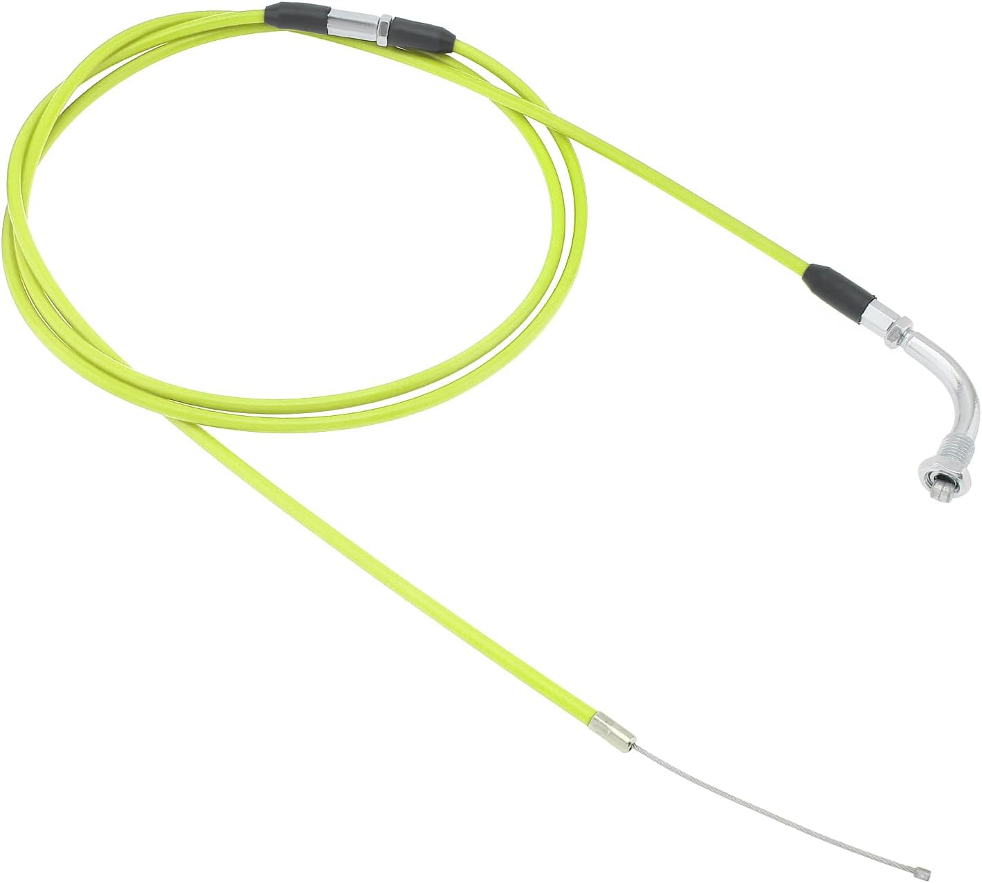 Windance 190Cm/74.8" Universal Motorcycle Refitting Throttle Cable, Adjustable Flat Slide Carburetor Throttle Cable Fit for Honda/Yamaha/Keihin GY6 Scooter ATV (Yellow) image number 2