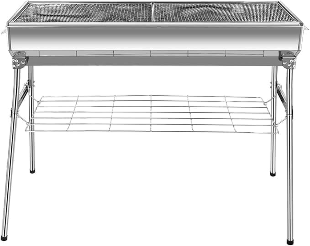 Gzcmxh Portable Grill - Foldable Charcoal Grill BBQ for Outdoor Camping Charcoal Grill (Large) image number 5