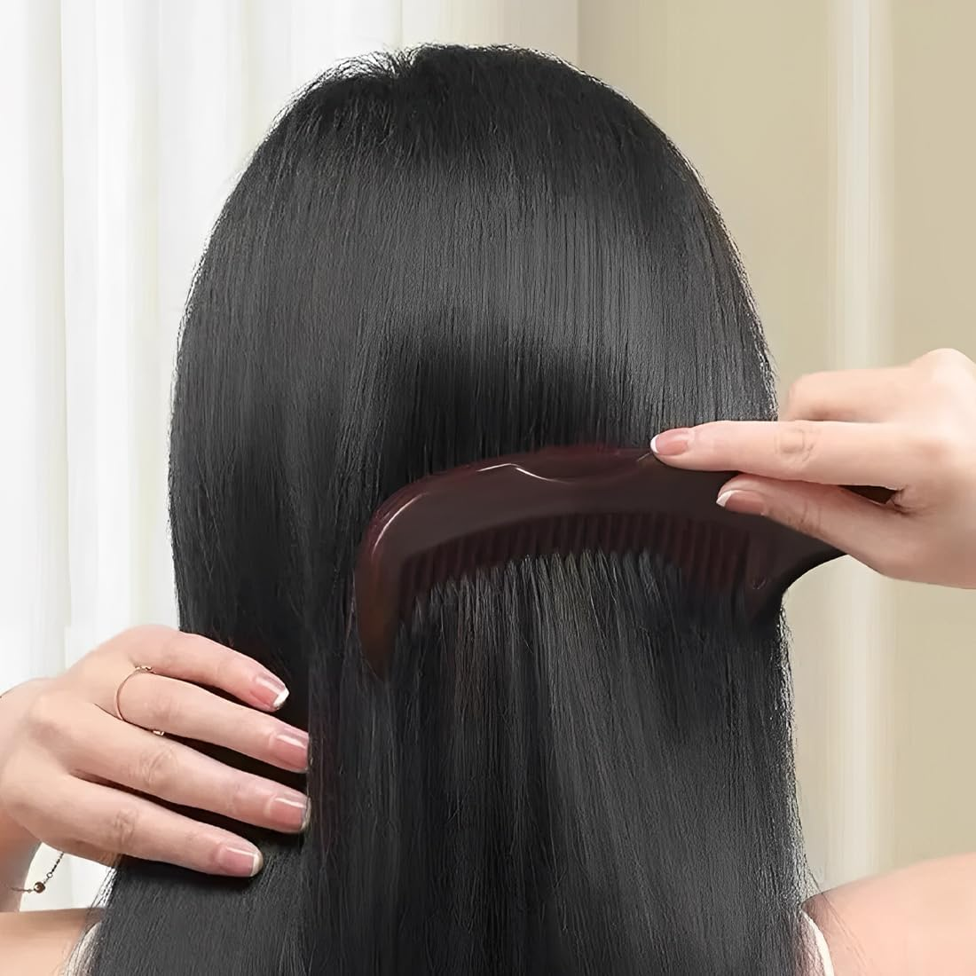 LQIOACU 2 Pieces anti Dandruff Comb Massage Comb with Hollow Teeth for Men and Women Removes Dandruff and Dirt image number 4