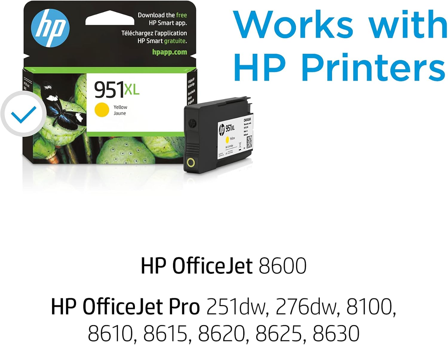 HP 951XL Yellow High Yield Original Ink Cartridge (CN048AN) image number 2