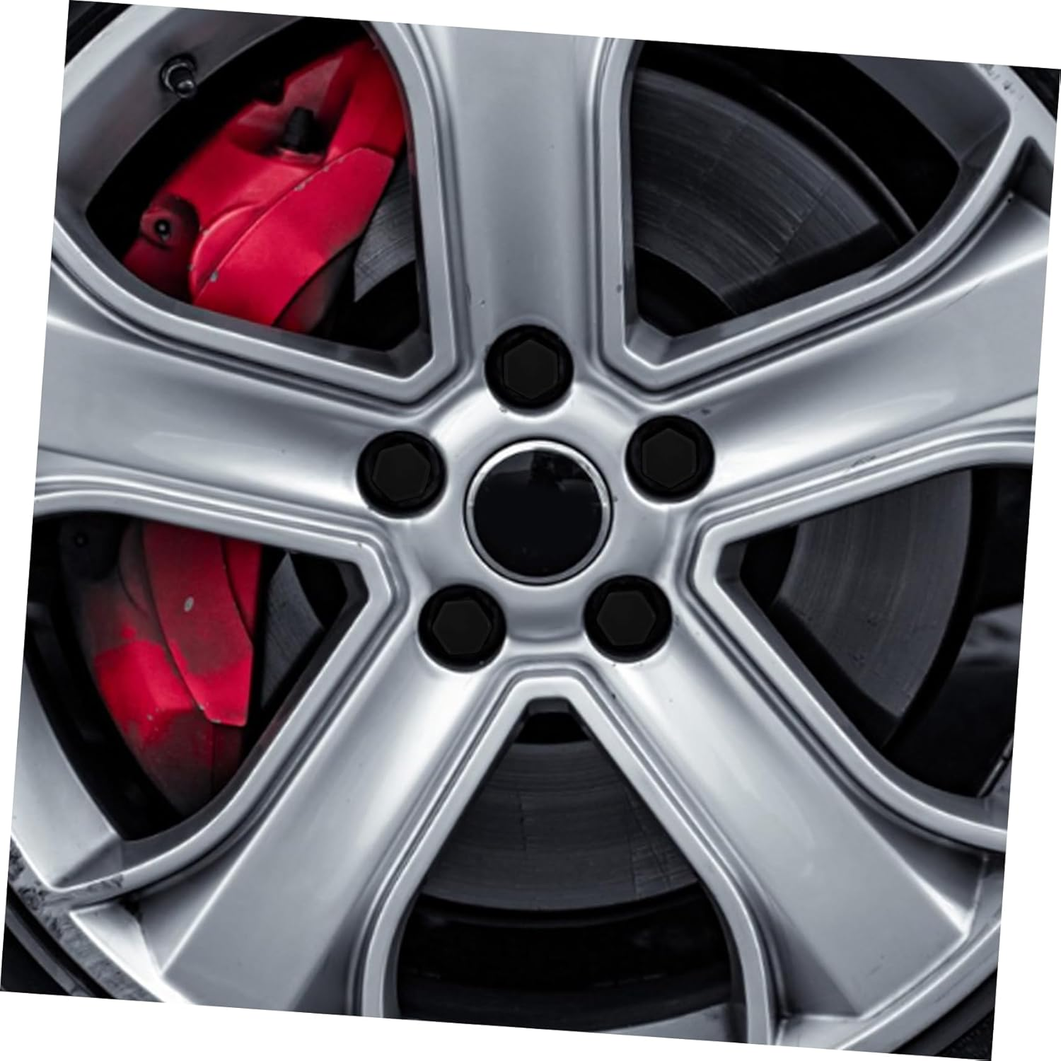 PENIKOKO 20Pcs Automotive Tire Wheel Lug Nut Caps Hub Screw Covers Dustproof and Rustproof for Vehicle Wheel Lug Nuts Easy Installation Fit image number 1