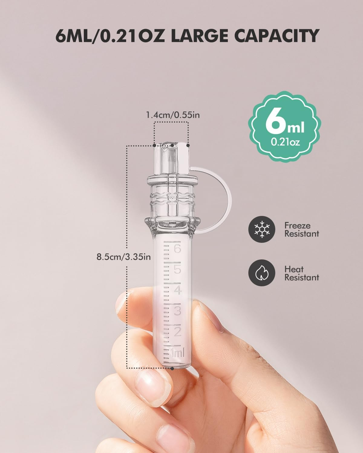 Dearlomum Colostrum Collector Kit Breast Milk Collector 6Ml/12Pcs,Reusable, Heat & Freezer Resistant, Bpa-Free with Cotton Cloth Wipe, Storage Case, Cleaning Brush image number 1