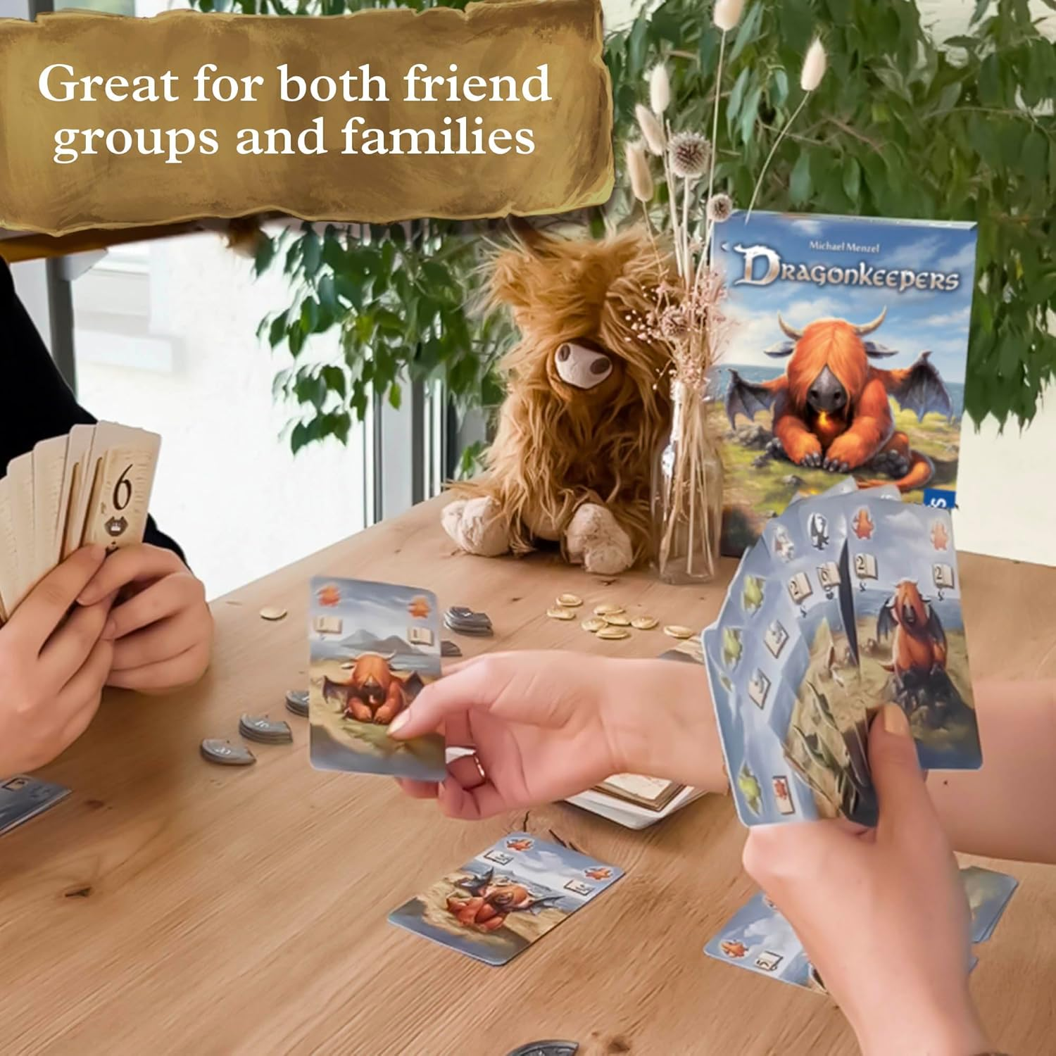 Thames & Kosmos | Dragonkeepers | Boardgame | Competitive Card Game | Fantasy Game| Baby Dragons | Strategy Game image number 1
