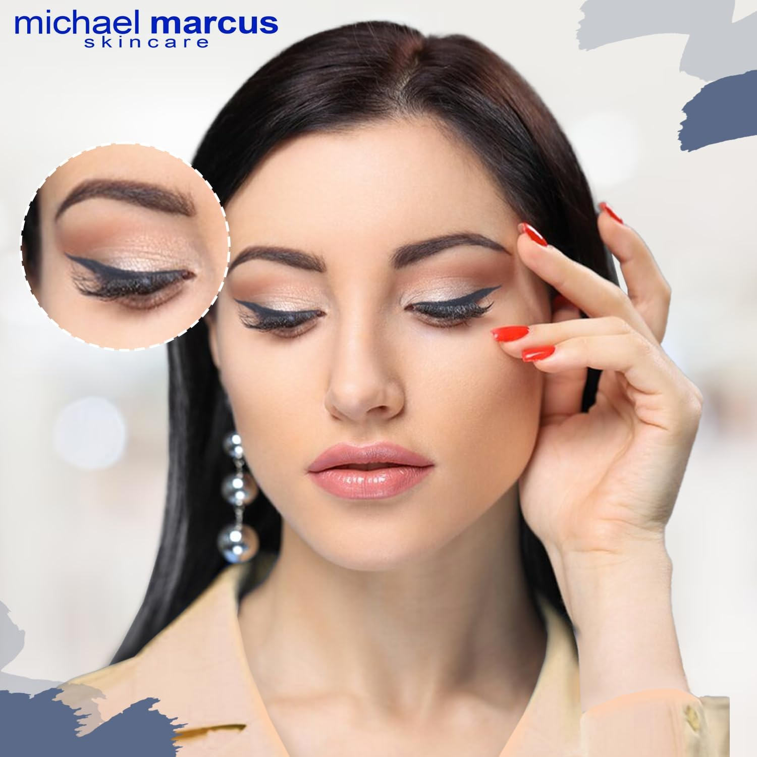 Michael Marcus Cake Eyeliner - Water Activated Dry Pressed Eyeliner - Long-Lasting, Vibrant Color, Smudge Resistant - Cruelty Free Paraben Free (Twilight) image number 2