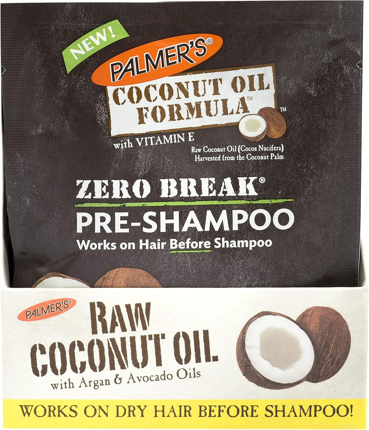 Palmers Coconut Oil Zero Break Pre-Shampoo, White, 60 G image number 1
