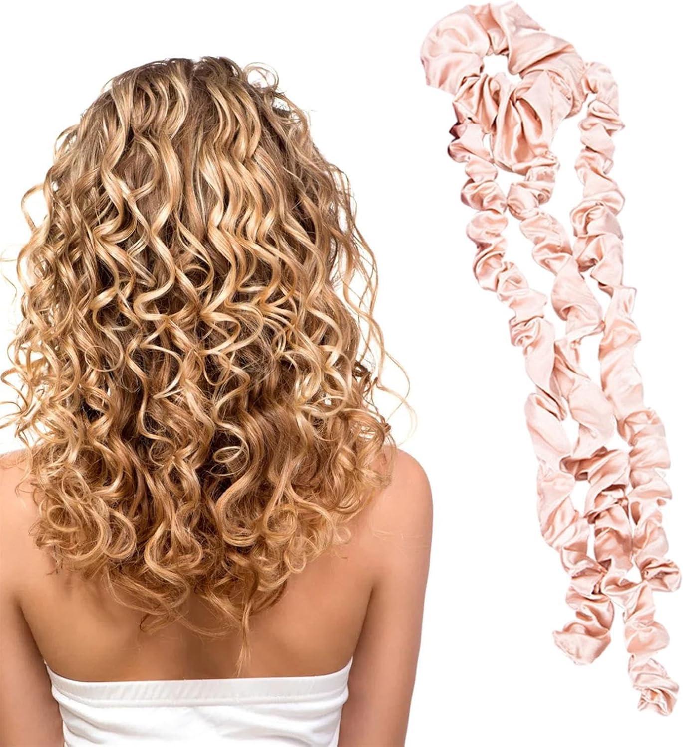 Hair Curler for Long Hair Curls - Hair Curling Wrap | Hair Rollers for Heatless Curls | Soft, Comfortable, Breathable, Easy to Use Heatless Curls Overnight for Short, Long Hair, Women, Girls