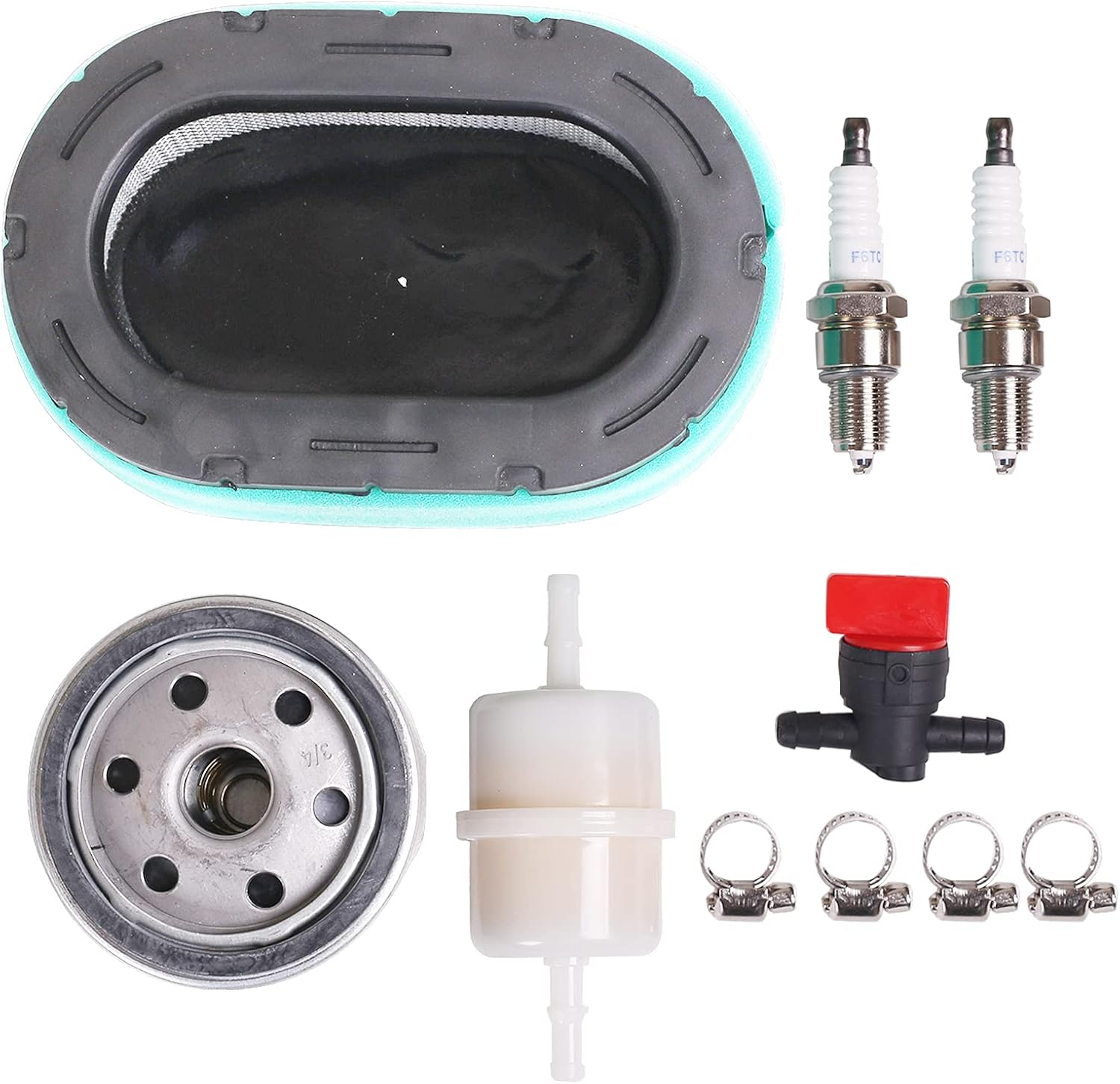 32 083 09-S Air Filter with Oil Fuel Filter Kit, 3208309S Air Filter for Kohler KT620 KT715 KT725 KT730 KT735 KT740 KT745 19HP-26HP 7000 Series Engine Replace 3208309 32-083-09 32-083-09-S image number 5