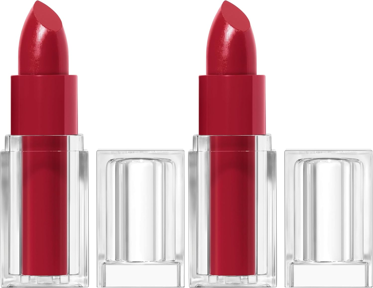 Covergirl Clean Lip Color, Satin Slipper, Satin Finish, 24-Hour Wear, Squalane, Avocado & Aloe, Non-Drying (Pack of 2)