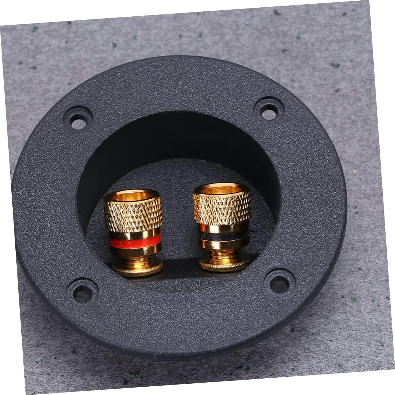 BUTIFULSIC 2Pcs Speaker Binding Post and Speaker Terminal Box for DIY Car Stereo and Home Subwoofer Black Suitable for Audio Connection image number 1