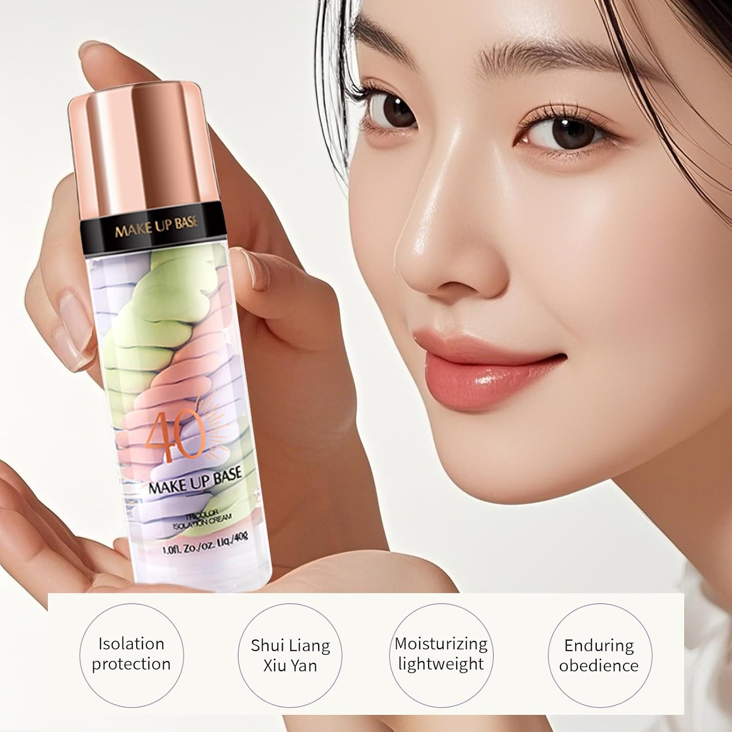 TBTFW 3 in 1 Primer for Face before Makeup, ​​One Step Color Corrector, Oil Control​​ Waterproof & Sweat-Proof​​, Suitable for All Skin Types image number 5