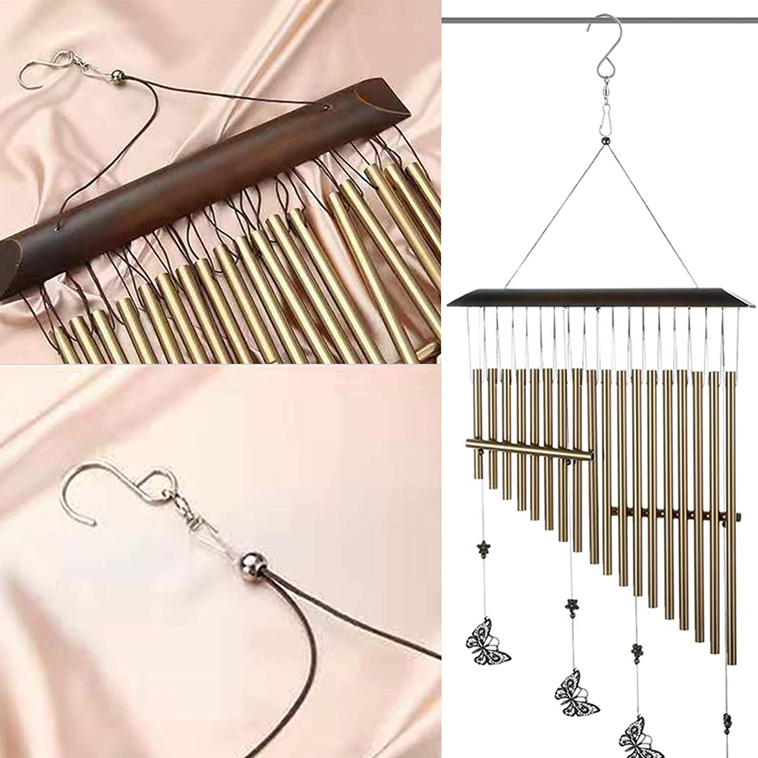 AMZSEVEN 8 Pack Swivel Hooks Clips for Hanging Wind Spinners, Wind Chimes, Bird Feeder, Crystal Twisters Party Supplies （Silver） image number 6