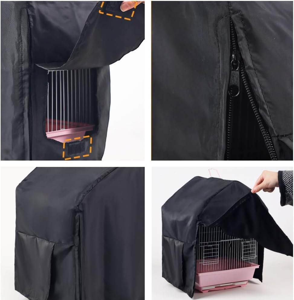 Aknebriax Bird Cage Cover Night Blackout Windproof Shading Cloth,Animal Privacy Birdcage Cover. for Parrot Conures Macaws Cage.