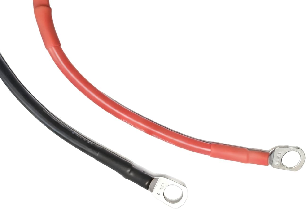 50A Anderson Plug with 30Cm 10AWG Cable, O-Ring Terminals, Midi Fuse Kit 50A Midi Fuse Holder with Inspection Window Heavy Duty Wiring for Caravan, 4WD, Solar, Battery Charging 1ANDS+1MIDI (30Cm) image number 4