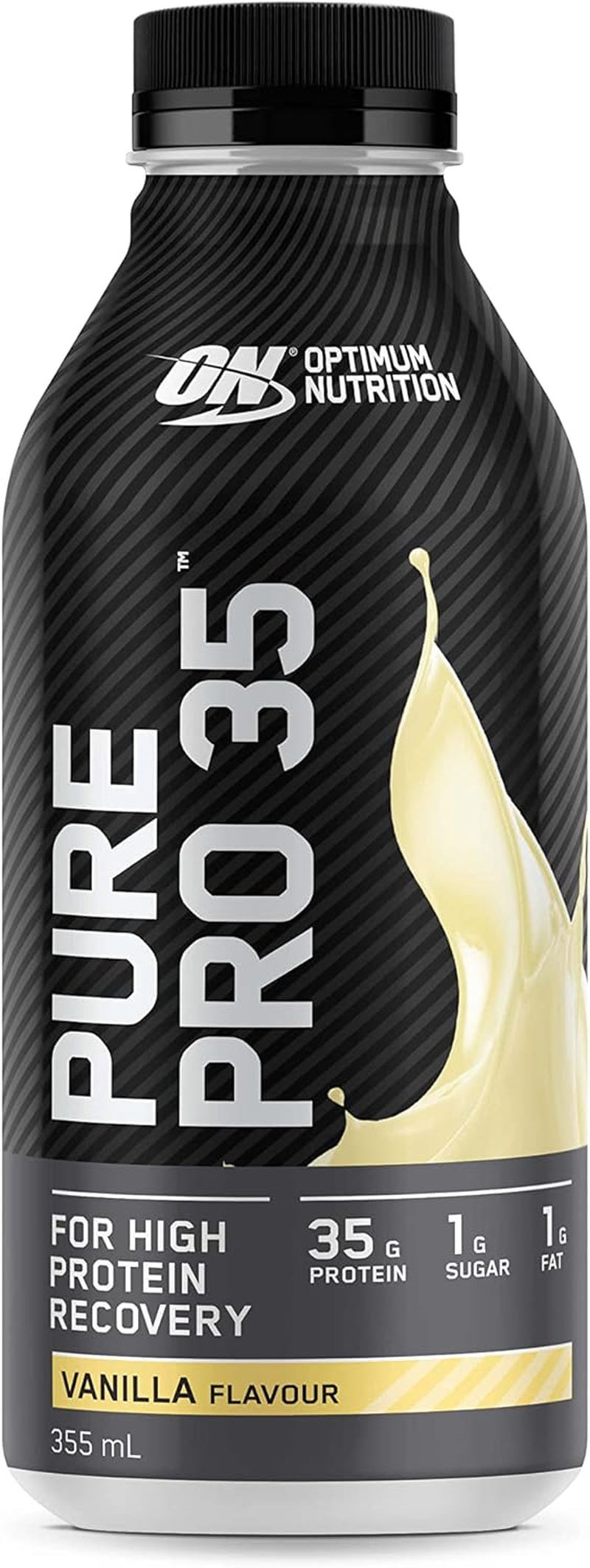 OPTIMUM NUTRITION Pure Pro 35 Protein Drink, Vanilla Flavour, 355Ml, 12 Pack image number 3