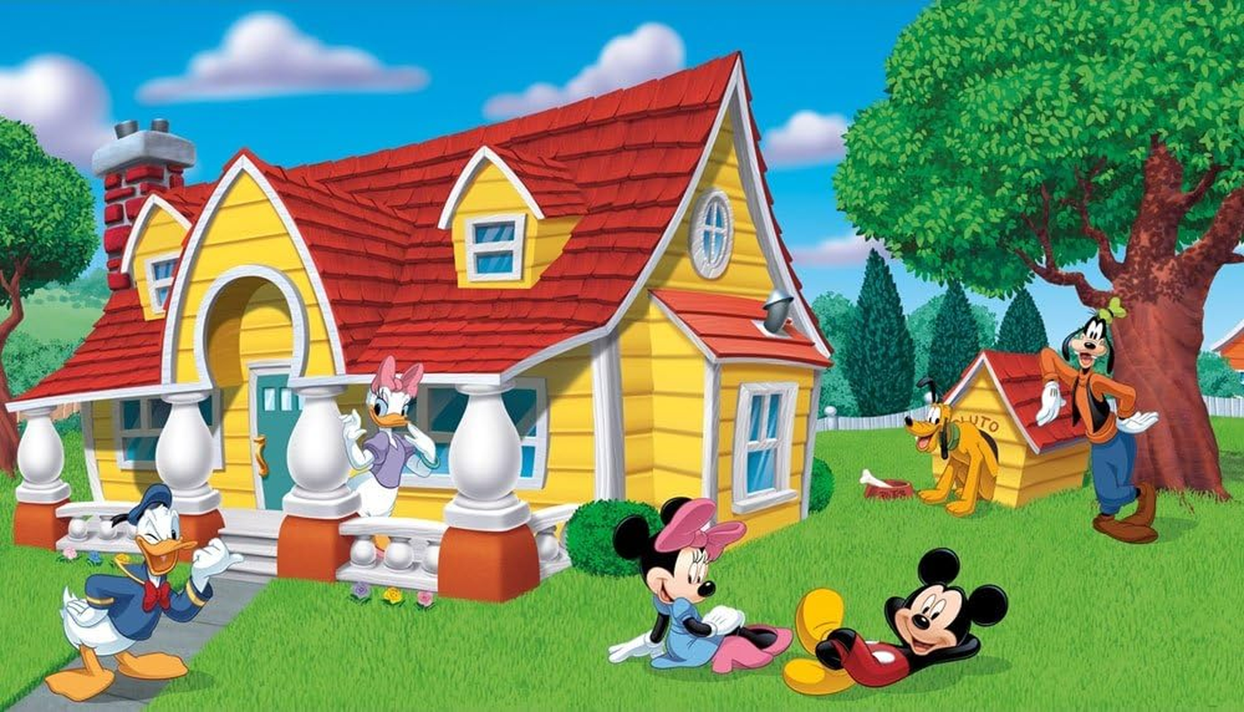 Roommates Mickey & Friends Chair Rail Removable Wall Mural - 10.5 Feet X 6 Feet image number 1