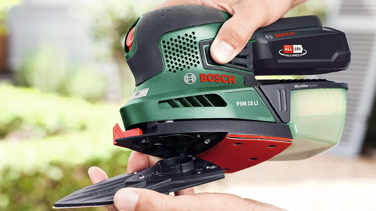 Bosch Accessories Bosch 1X Louvre Sanding Attachment Universal Extension Plate (Hook-And-Loop Fastening, Accessories for Delta Sanders) image number 3