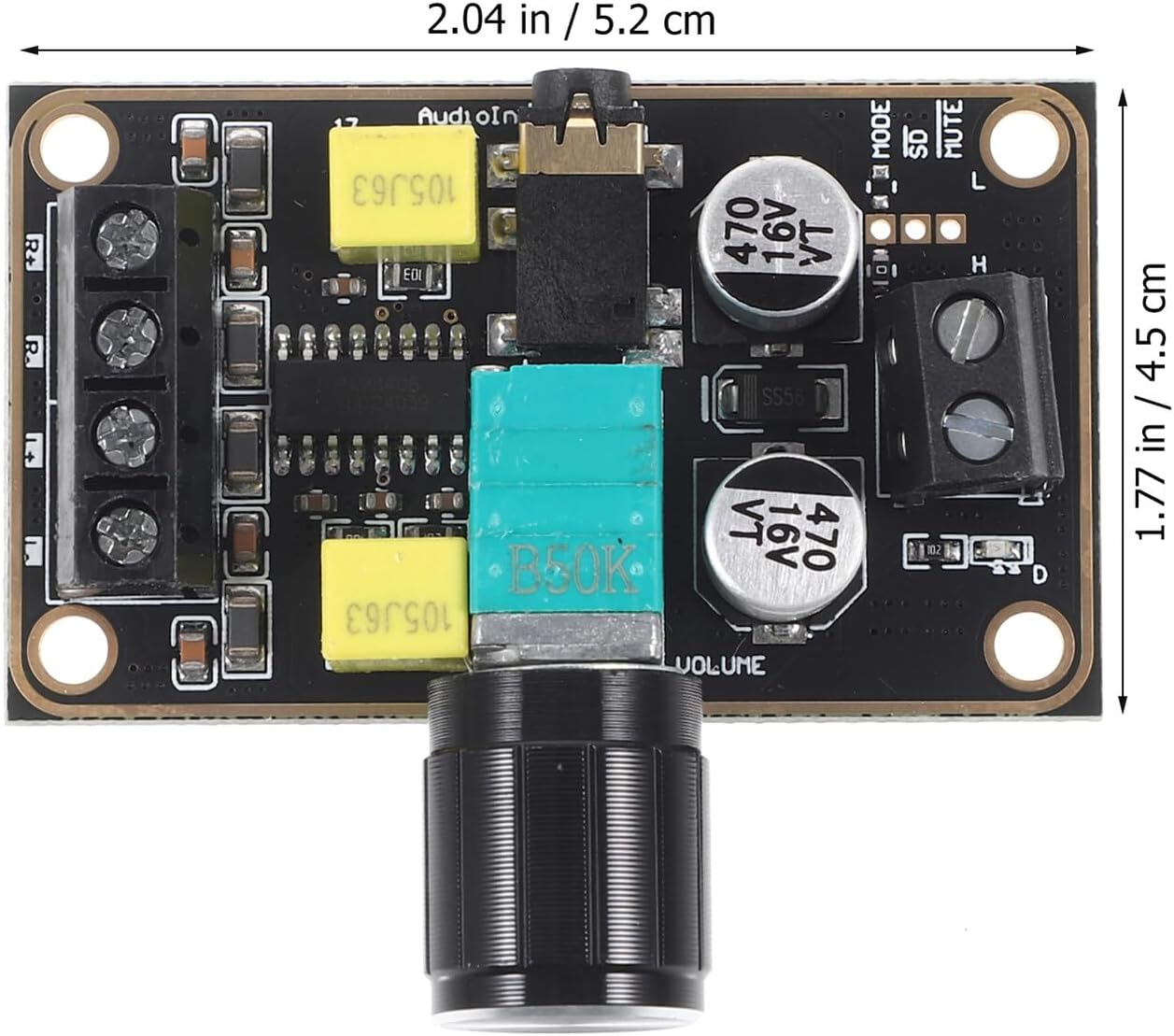 TEHAUX Digital Audio Amplifier Board PAM8406 Amplifier Module for DIY Suitable for Home Theater And image number 2