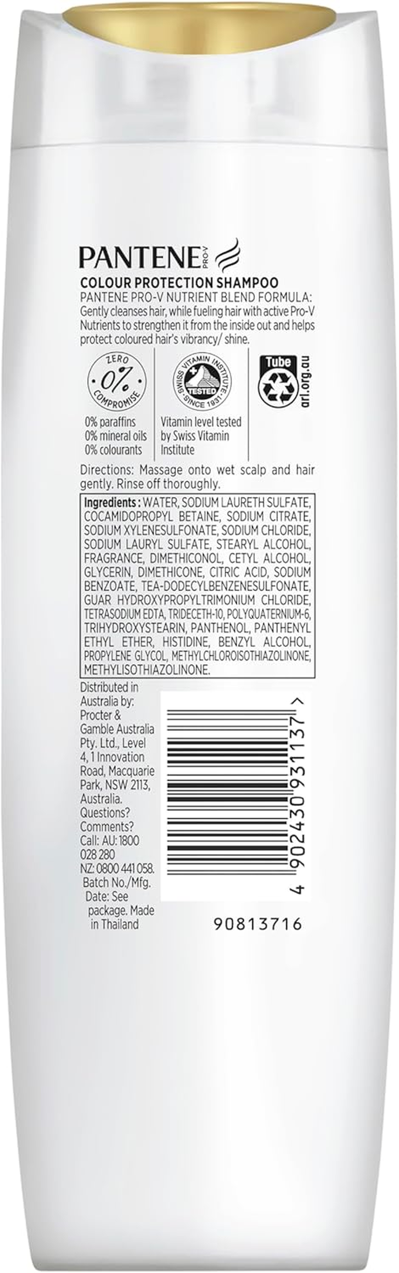 Pantene Colour Therapy Shampoo 375Ml Shampoo image number 1
