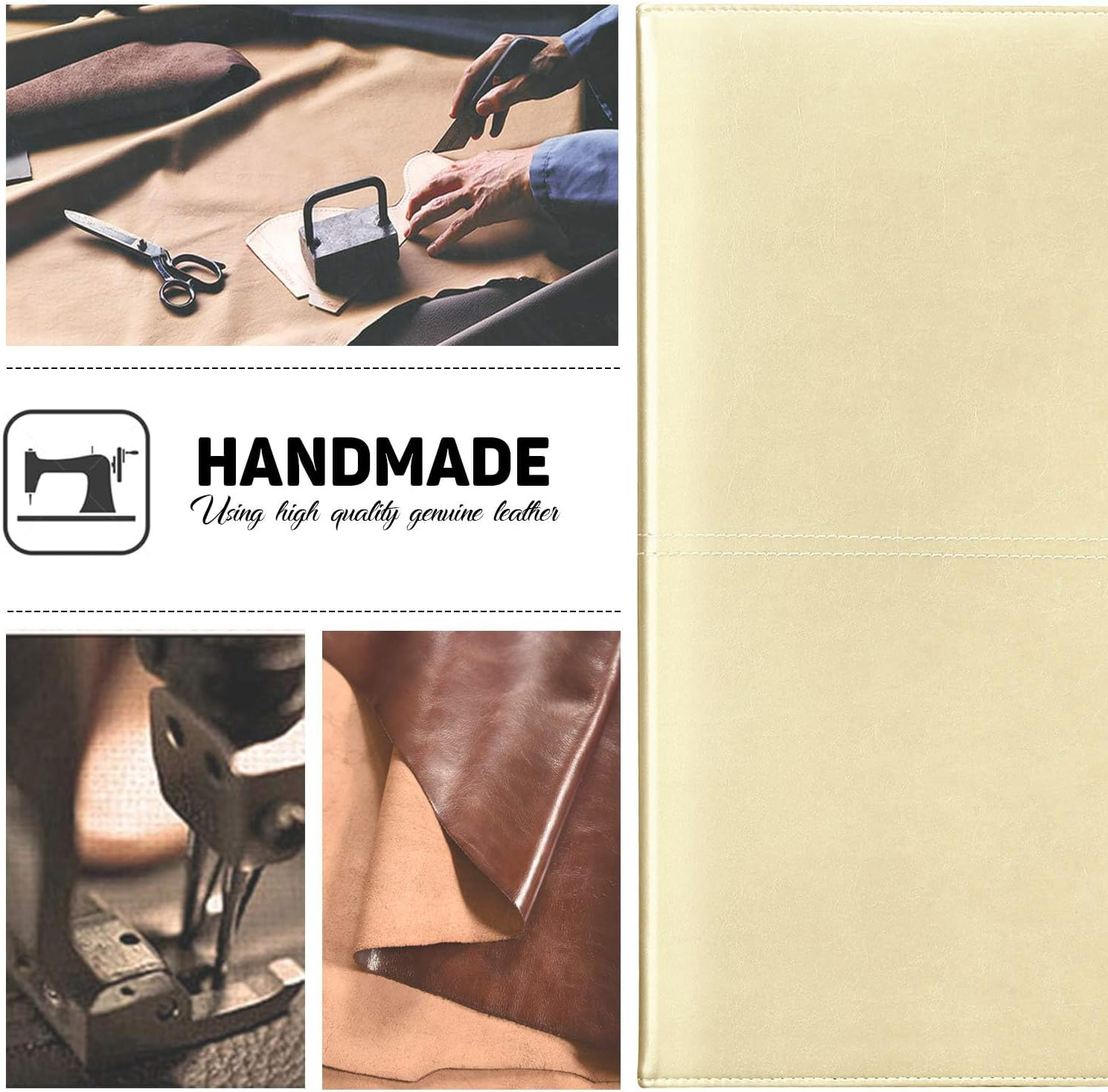 Toplive Padfolio 3 Ring Binder (1'' round Ring) Business Portfolio Folder for Interview, Conference and Presentation, Gold image number 1