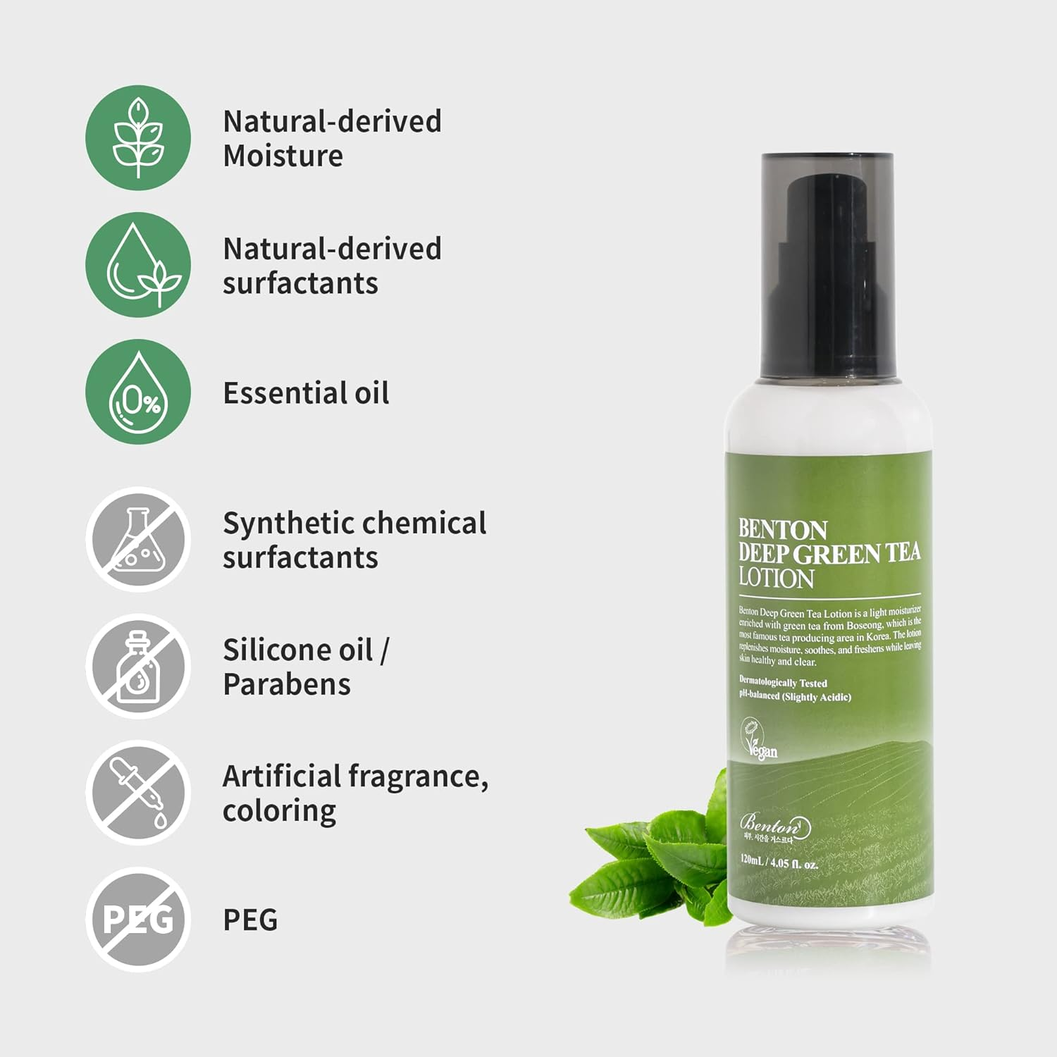 BENTON Deep Green Tea Lotion image number 2