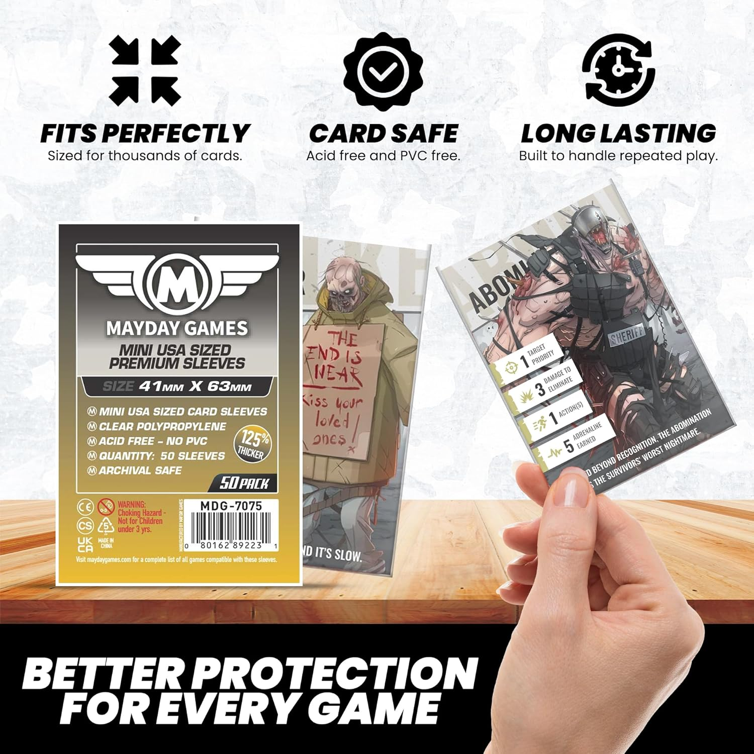 Mayday Games 7069MG Mini USA Premium Card Sleeves image number 4