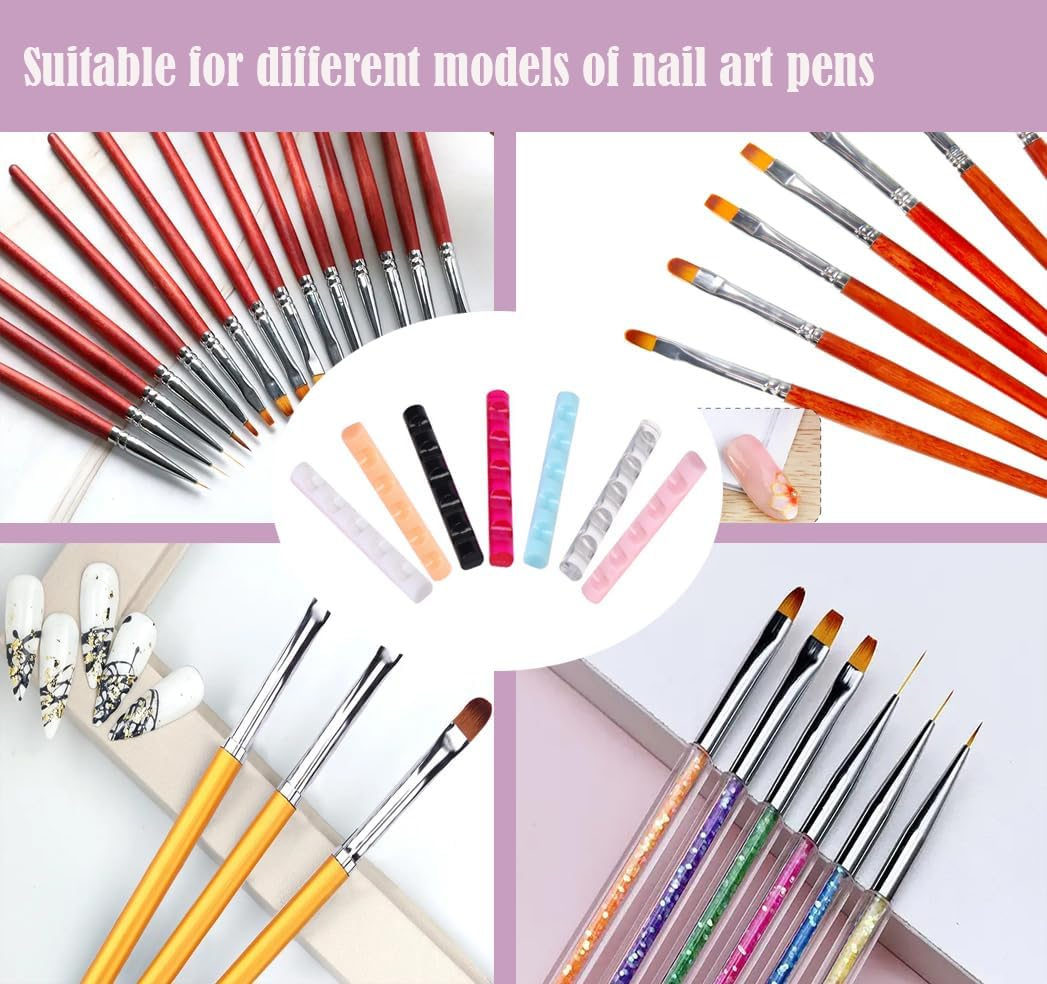 Nail Brush Organiser Nail Art Brush Holder Nail Art Brush Pens Stand Nail Art Brush Holder Pack of 7