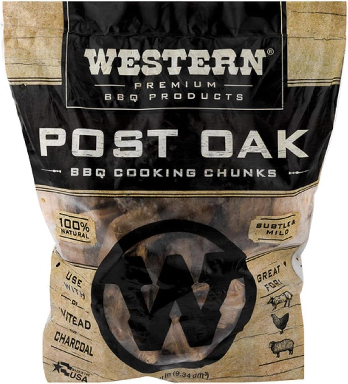 Western 78057 Oak Smoking Wood Chunks - Made in the USA, Brown 570 Cu In image number 4