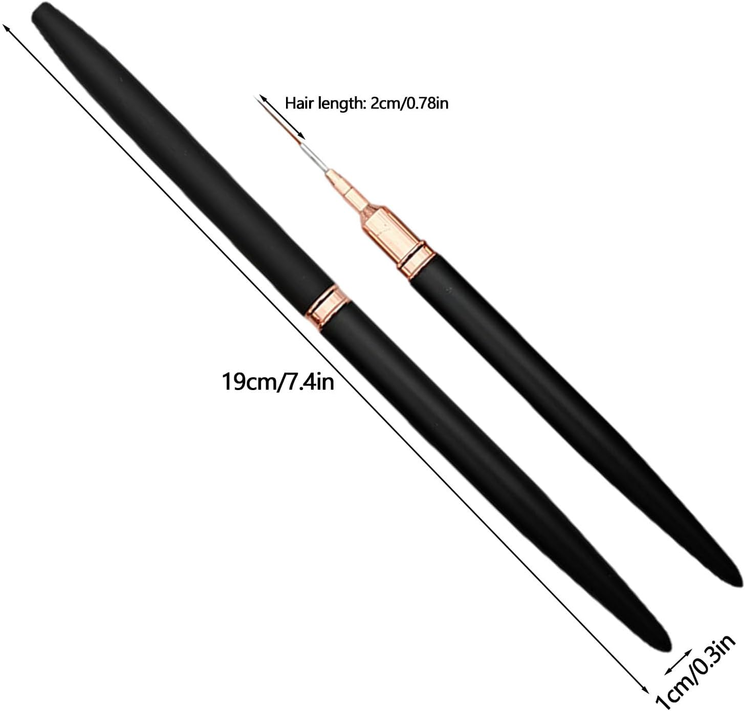 Nail Liner Brush &ndash; Precision Brush for Lines & Patterns, Thin Detail Brush for Nail Painting | Easy Grip Nail Pen for Detailed Designs, Ideal Tool for Creating Patterns - 2-8Mm image number 3