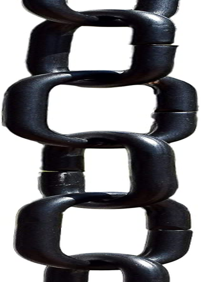 Monarch Rain Chains 18105 Aluminum Traditional Link Rain Chain, 8-1/2 Feet Length Replacement Downspout for Gutters, Black Powder Coated image number 4