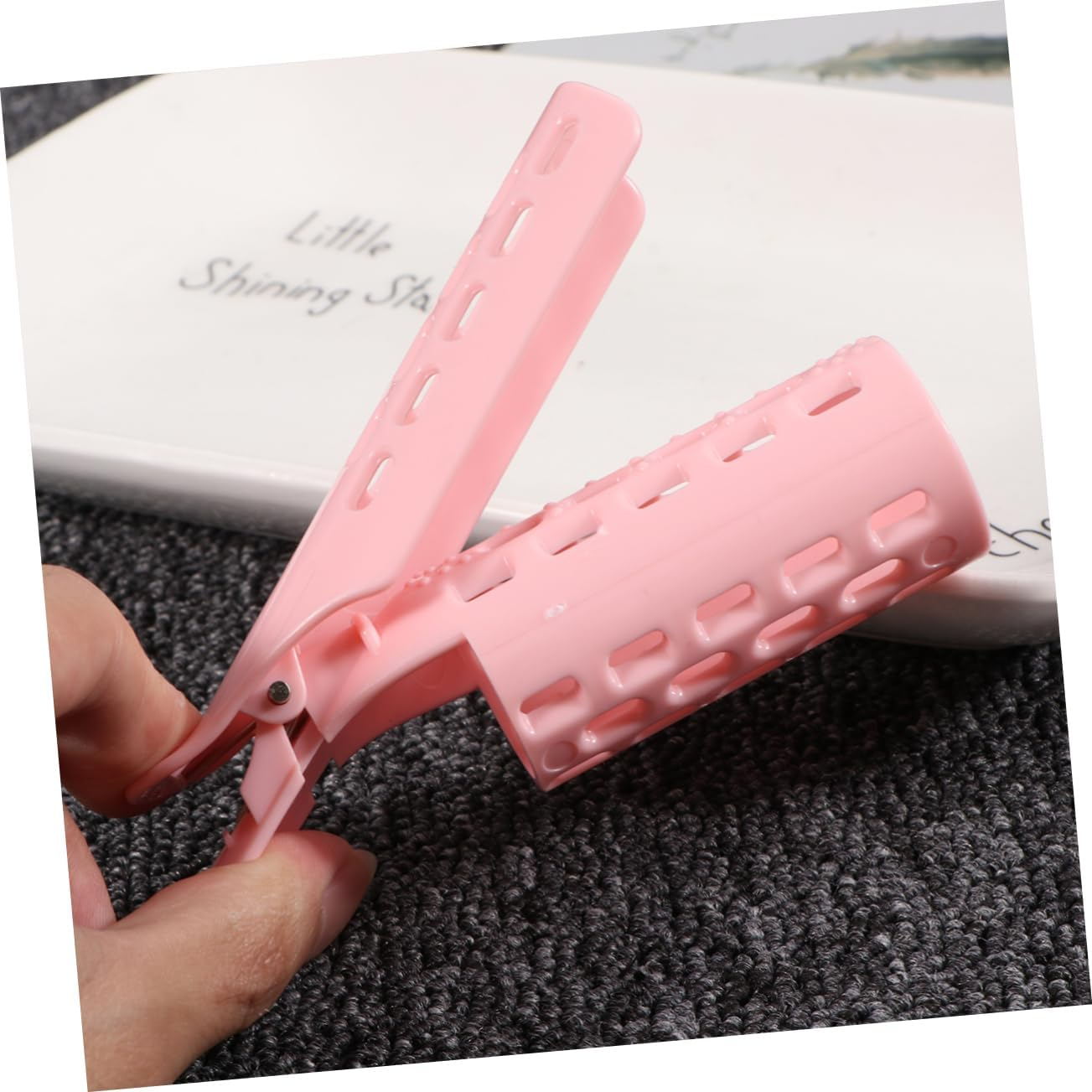 SOESFOUFU 9Pcs Manual Hair Curlers Styling Tools Hair Bang Rollers Material Random Color image number 6